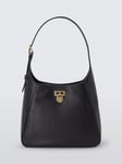 Ralph Lauren Lauren Ralph Lauren Tanner Leather Large Shoulder Bag, Black