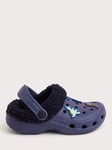 Monsoon Kids' Fluffy Dinosaur Clogs, Navy