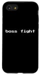 Coque pour iPhone SE (2020) / 7 / 8 Boss Fight - Amateur de jeux vidéo à pixels minimalistes et amusants