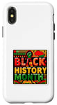 Coque pour iPhone X/XS Black History Month Black Power Fist Pride Afro-Américain