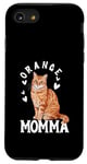 Coque pour iPhone SE (2020) / 7 / 8 Chat tigré orange pour amoureux des propriétaires d'animaux de compagnie