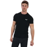 Superdry Mens Vintage Logo Embroidered T-Shirt in Black material_cotton - Size X-Small