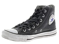 Converse Chuck Taylor All Star Leather Ltd, Baskets pour Homme, Noir, 36.5 EU