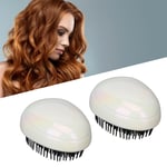 2Pcs Hair Scalp Brush Soft Round Teeth Massage Egg Shape Shampoo Brush Comb HOT