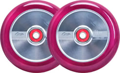 Grit H2O Sparkesykkel hjul 2-Pakning (110mm - Trans Pink/Polished)