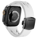 Apple Watch 10 46mm, 9/8/7 45mm, Ultra/Ultra2 49mm, etc. Klokkerem - Hvit