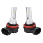 H8 H11 H16 LED Dimlampa, Cool White 6500k (2-pack)