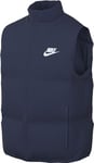 Nike Homme M Nk Club Puffer HIP LENGTH VEST, Midnight Navy/White, XL EU