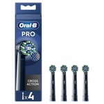 Tandbørstehoved Oral-B Pro Cross action Sort 4 enheder