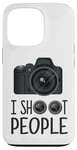 iPhone 13 Pro I Shoot People Funny Photographer Camera Lens Design Shirt Case