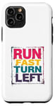 iPhone 11 Pro Run Fast Turn Left - Funny Track Runner Motivational Fitness Case