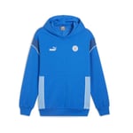 PUMA Mcfc Ftblarchive Hoodie Racing Blue-team Light Blue - Hettegensere unisex