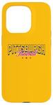 Coque pour iPhone 15 Pro Pittsburgh : bleu, or, rouge