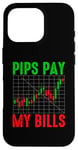 Coque pour iPhone 16 Pro Funny Trading Trader Humour Pips Pay My Bills