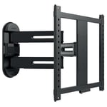 SANUS Height Adjustable Full Motion TV Wall Mount for 32” to 65” TVs – Raise or Lower TV 3” After Install – Maximizes Compatibility with Your Setup – 3 Step DIY w/Smooth Extension, Tilt & Swivel