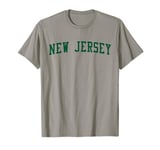 New Jersey NJ Varsity Style Garden State Throwback Green T-Shirt