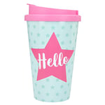 Depesche 2180.022 to Go Mug en plastique avec inscription en allemand Hello Multicolore 350 ml