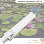 Le Poisson Qui Jardine - Ampoule Stérilisateur - Clarificateur uv 7W, Pour Aquarium, Bassin De Jardin