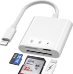 SD Card Reader for iPhone iPad, 3 in 1 Memory Camera... 