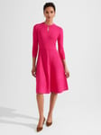 Hobbs Hailey Knitted Dress, Sapphire Pink