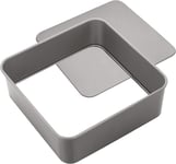 Judge JB33 Non-Stick Square 9" Cake Tin with Loose Base, Dishwasher Safe 23cm x