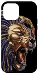 iPhone 12 mini Gold Lion with dreads, Rasta, sports, Team, mascot, Reggae Case