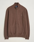 Polo Ralph Lauren Textured Full-Zip Dark Roast Melange