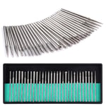 30 st Nagelborr manikyr pedikyr set Silver Nail drill bits one size