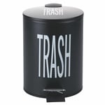 Villa d'Este Home Tivoli Bigismore Trash 3L Pedal Bin Black