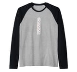 Retro Bold Letter Stars - I - Design - Alphabet - Marker Raglan Baseball Tee