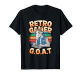 Retro Gamer Goat Game Lover Streaming Gaming retro T-Shirt