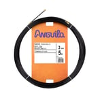 Anguilla – Passe-câble fixe souple Nylon 3 mm 5 m noir