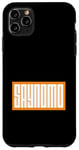 Coque pour iPhone 11 Pro Max Orange SAYNOMO (Say No More) Orange Color Graphic