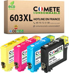 603xL - 4 Cartouches d'encre Compatibles Epson 603 xL Etoile de Mer - pour Cartouche epson xP 2100 xP 2105 (1 Noir 1 Cyan 1 Magenta 1 Jaune)