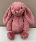 NEW Jellycat Medium Bashful Sorrel Bunny Rabbit Baby Soft Toy Comforter BNWT