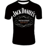 Jack Daniels T-Shirt Homme Tee Shirt De Marque T Shirt Col Rond Imprimé T-Shirt Hommes Été -Zs307279