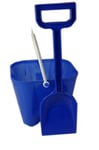 A036 6”/15 cm BLUE CASTLE BUCKET AND 13” SPADE Sandcastle sandpit play