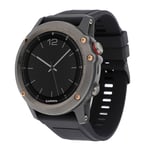 Lux-Case Garmin Fenix 3 / HR 5X silikoninen kellonauha - Musta