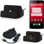 Docking Station for OnePlus One black charger Micro USB Dock Cable