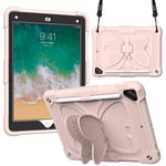 iPad (2018) / iPad (2017) / iPad Air 2 Butterfly Kickstand Barnedeksel - Pink