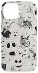 Coque pour iPhone 14 Tim Burton L'Étrange Noël de Monsieur Jack Impression à l'encre