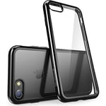 i-Blason Halo Series Slim Protective Case for iPhone SE 2020/7/8, Clear/Black