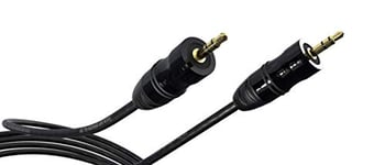 Linéaire X196LC Cable audio stéréo Jack 3.5mm Male / Male connecteurs plaqués or finition aluminium pour amplificateur home-cinéma, chaîne Hi-Fi, TV, barre de son, smartphone, tablette, PC etc. 1m50