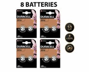 8 x Duracell CR2016 3V Lithium Coin Cell Battery