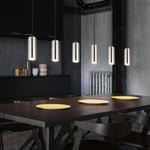 Suspension, plafonnier, luminaire salle à manger, lampe salon, métal nickelé chromé, GU10 6 ampoules, h 120 cm