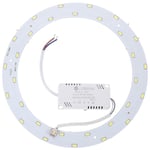 15W 220V-240V SMD 5730 30-LED Magnetisk Rund LED Panel Barlampa LED Taklampa (Rent Vit Ljus)