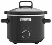 Premium Crockpot CSC046 Slow Cooker 2.4 Litre Black Aluminium 2.4 Liters Uk