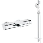 Robinet bain thermostatique Grohe Grohtherm + Ensemble de douche Grohe Rainshower