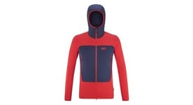 Polaire millet fusion grid hoodie rouge homme