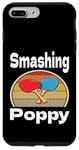 Coque pour iPhone 7 Plus/8 Plus Funny Smashing Poppy Ping Pong Lover Game Winner Retro Humour